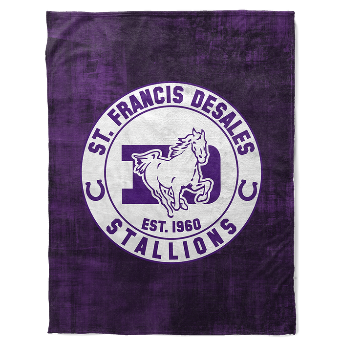 St. Francis DeSales High School 30" X 40" Logo Baby Blanket
