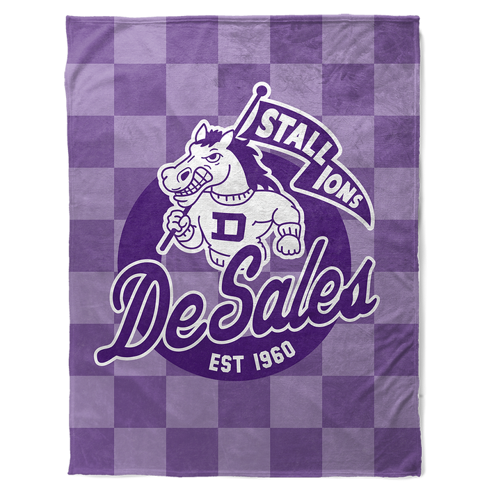 St. Francis DeSales High School 30" X 40"Checkered Pennant Baby Blanket