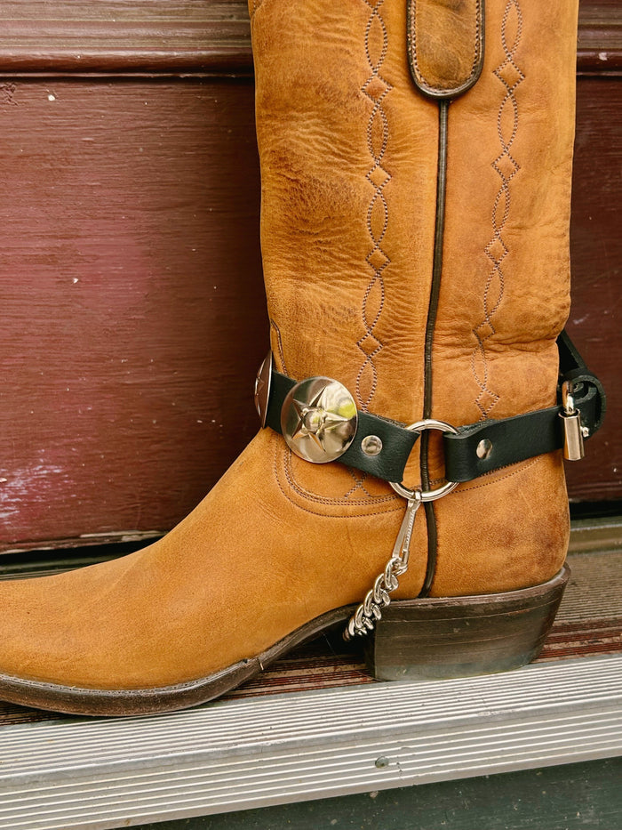 Star Concho Boot Harness Chain