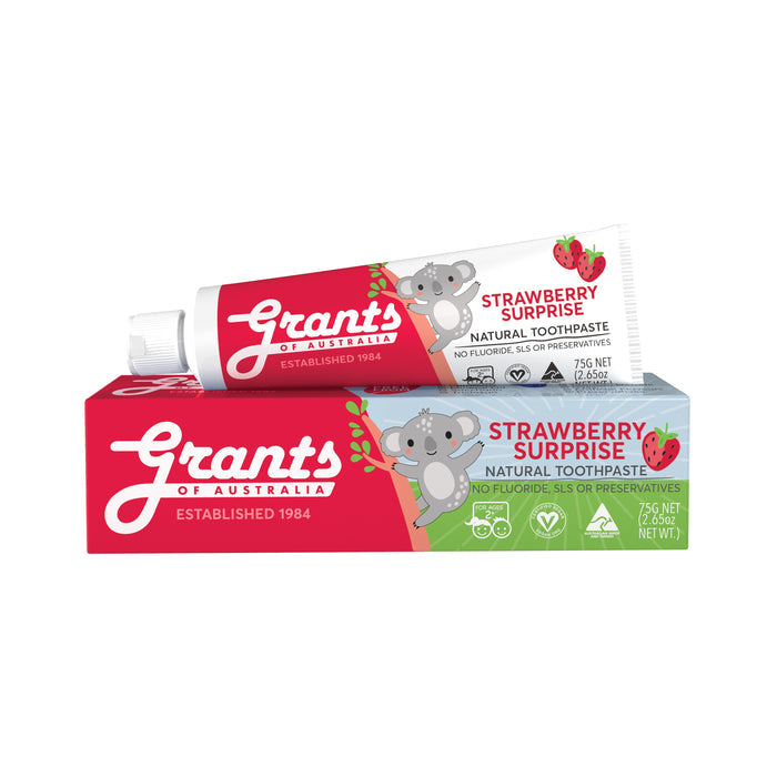 Strawberry Surprise Kids Natural Toothpaste - Fluoride Free