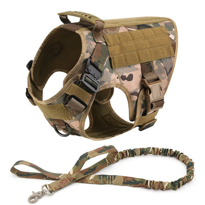 Tactical Dog Harness and Leash Set
