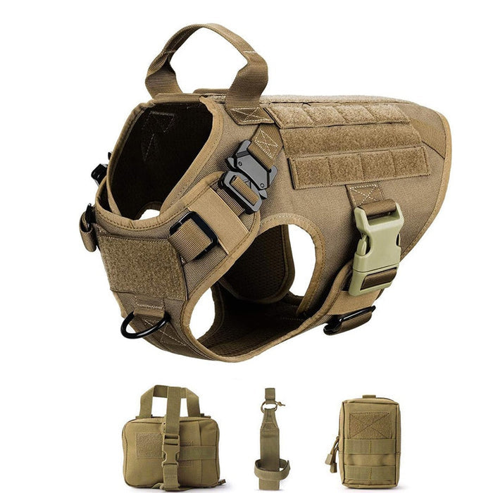 Tactical Dog Harness and Leash Set