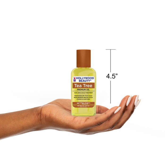 Tea Tree Premium Oil for Hair, Scalp, Skin, and Nails - 2 fl oz