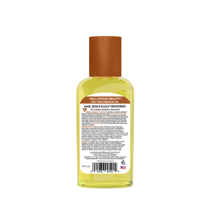 Tea Tree Premium Oil for Hair, Scalp, Skin, and Nails - 2 fl oz