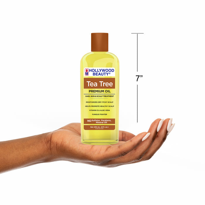 Tea Tree Premium Oil for Hair, Scalp, Skin, and Nails - 8 fl oz