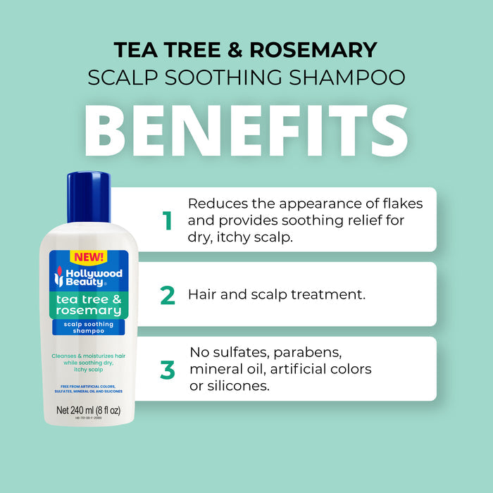 Tea Tree & Rosemary Scalp Soothing Shampoo - 8 fl oz