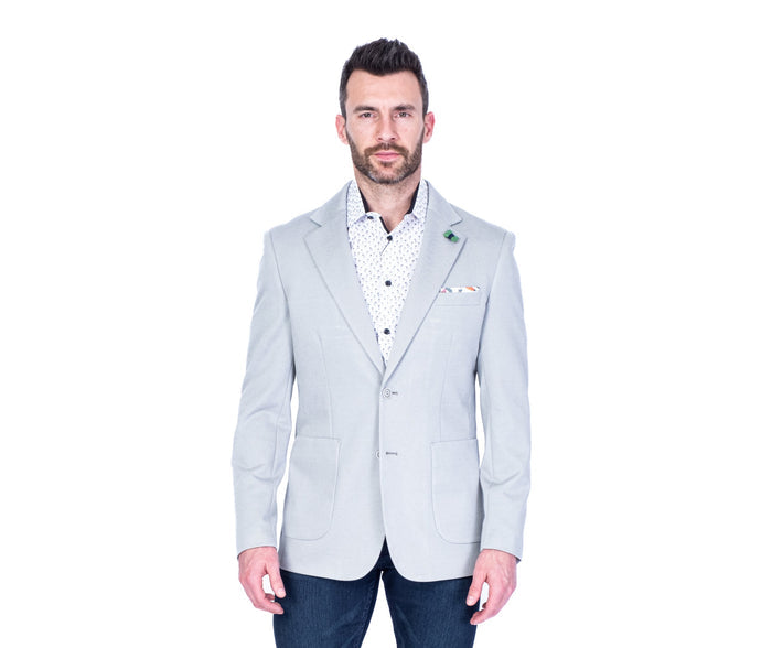 Textured Neat Blazer - Green