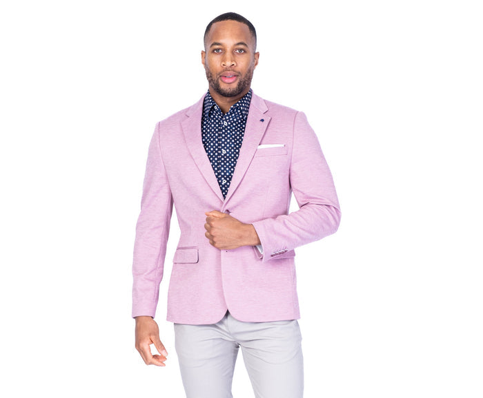 Textured Sports Jacket - Pink