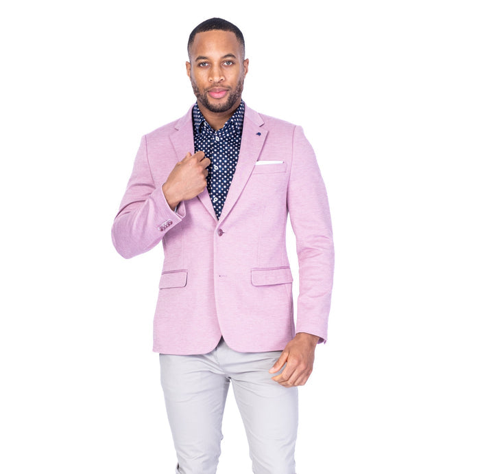 Textured Sports Jacket - Pink