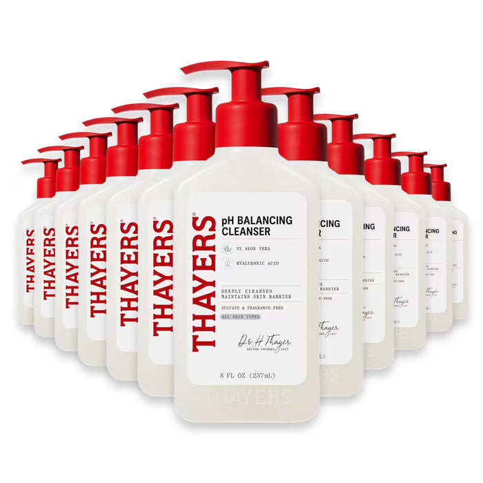 Thayers pH Balancing Daily Facial Cleanser – 8 oz – 12 Pack