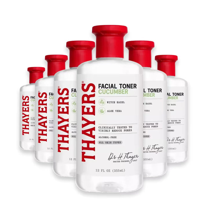 Thayers Witch Hazel Facial Toner Cucumber – 12 oz – 6 Pack