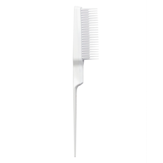 Main image of The Belle Backcomb brush with tapered handle and fine bristles