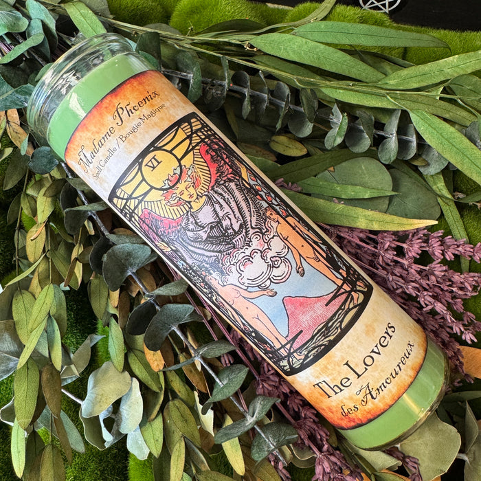 The Lovers Tarot Card Ritual Spell Candle