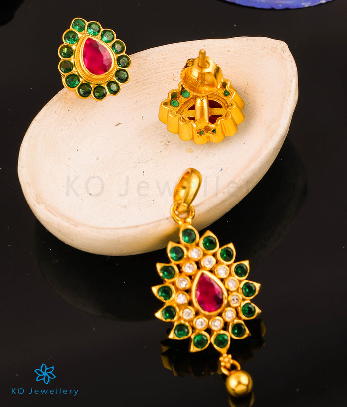 The Sahaj Silver Kemp Pendant Set