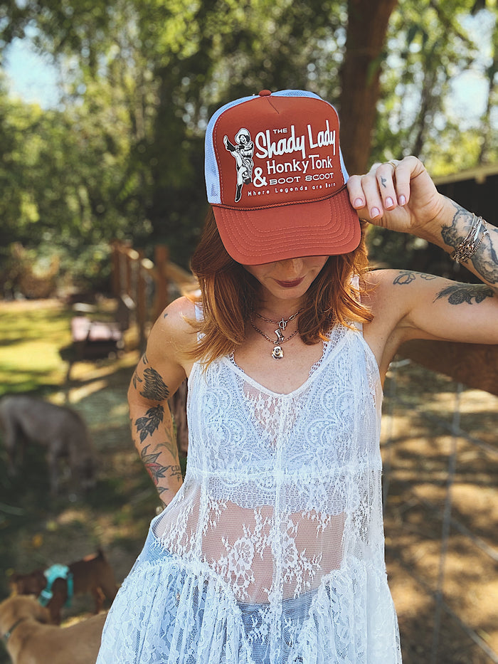 The Shady Lady Honky Tonk Trucker Hat