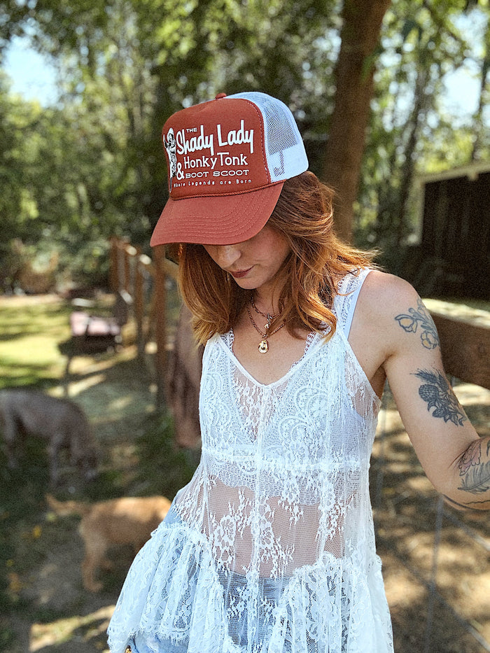 The Shady Lady Honky Tonk Trucker Hat