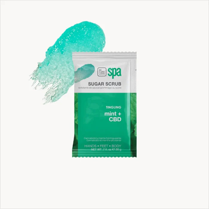 Tingling Mint & CBD Spa Set – 4-in-1 Kit (SINGLE-USE)-BCL Spa-Gel Essentialz