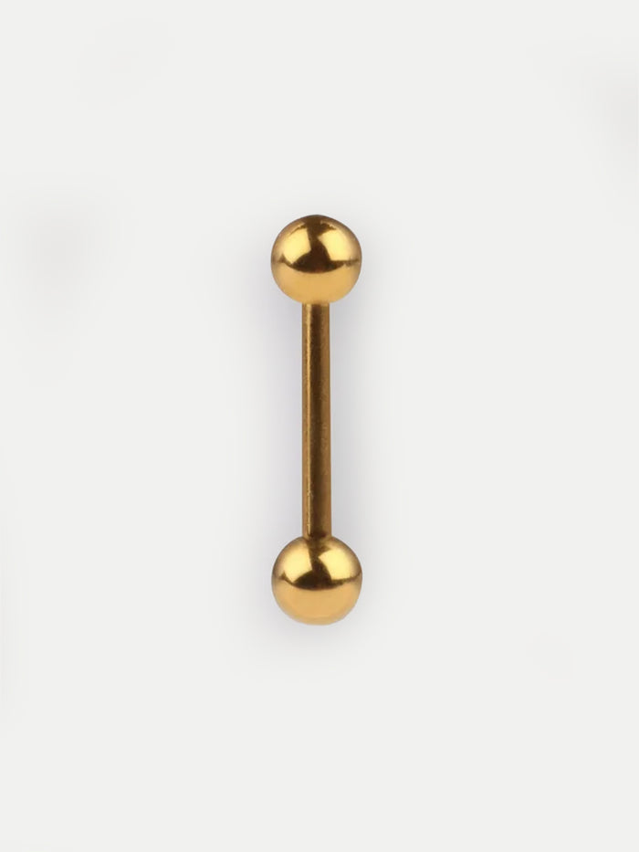 Titanium Plated Barbell 14G | Gold-Image 1