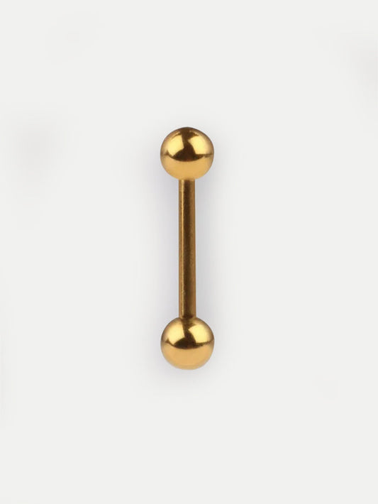 Titanium Plated Barbell 14G | Gold-Image 1