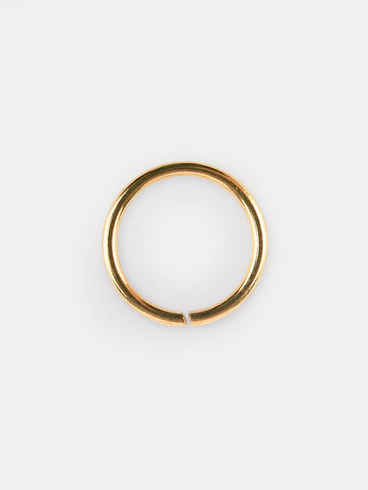 Titanium Plated Split Ring 18G | Gold-Image 1