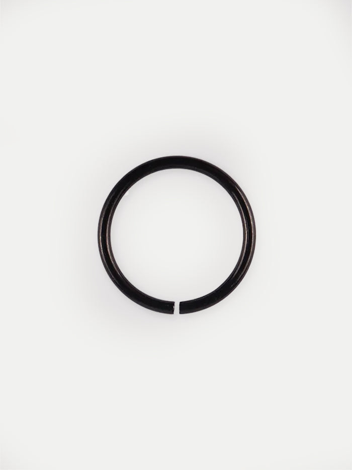 Titanium Plated Split Ring 20G | Black-Image 1