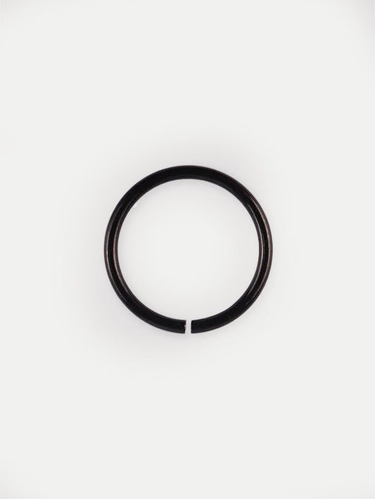 Titanium Plated Split Ring 20G | Black-Image 1