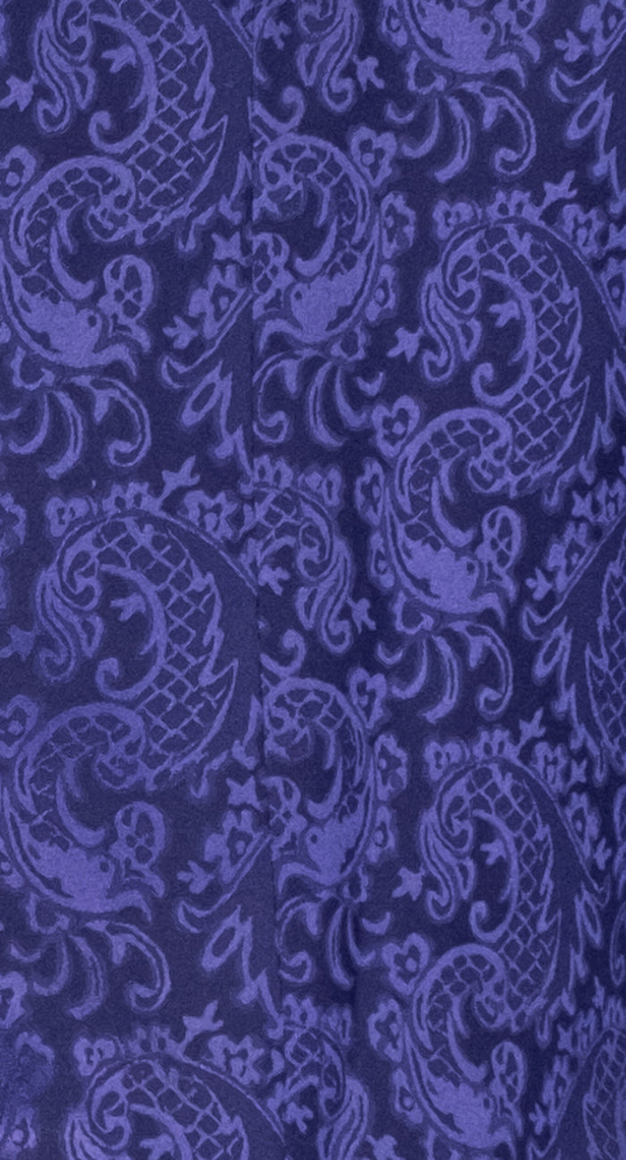 Tonal Paisley Tuxedo Blazer - Purple