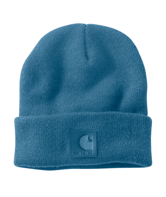 Tonal Patch Beanie - HS0-Dark Tranquil Blue | Carhartt 101070