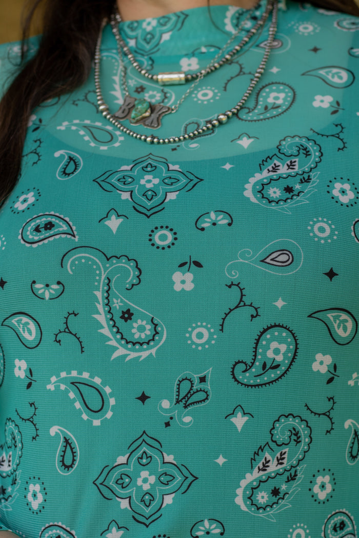 Turquoise WOMENS Bandana Babe Mesh