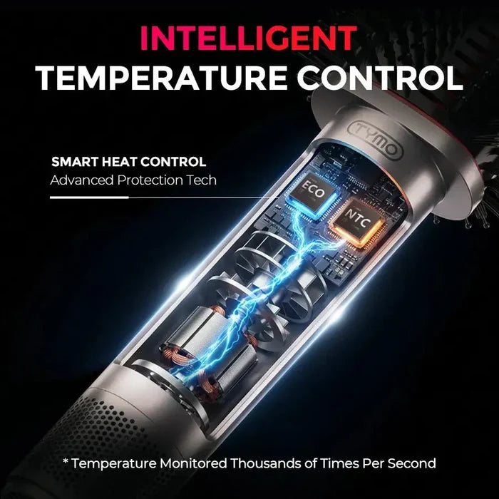 AIRBEAM CHAMPAGNE by TYMO dryer brush with intelligent temperature control tech