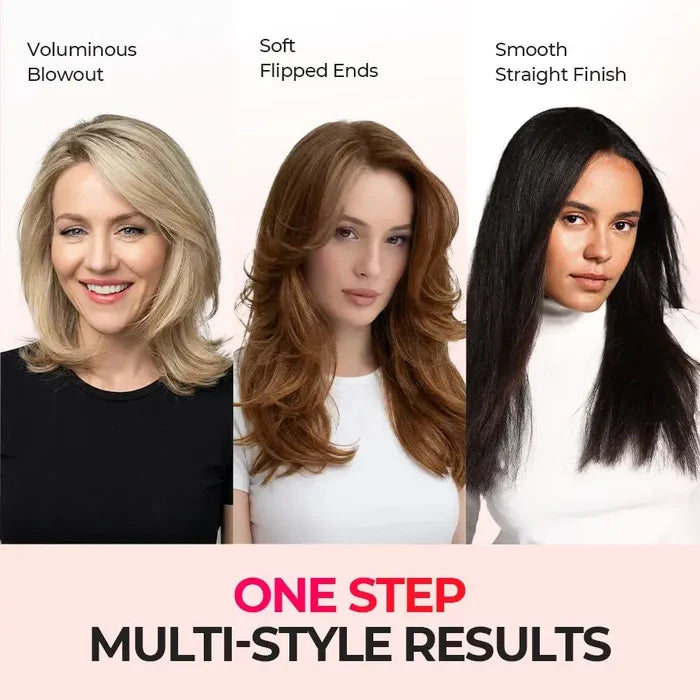 TYMO AIRBEAM PINK heated brush for multiple hairstyles