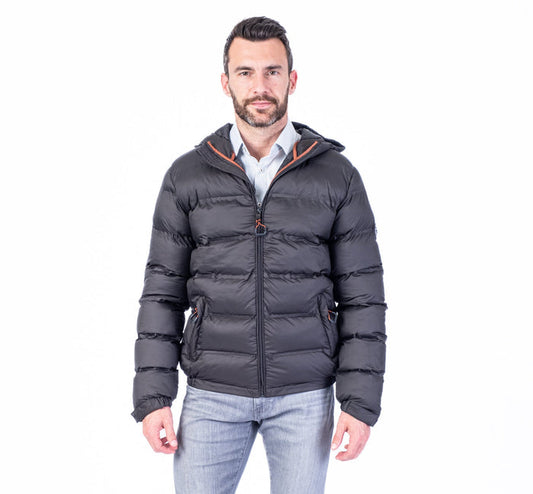 Ultra-Lite Hooded Bomber - Black