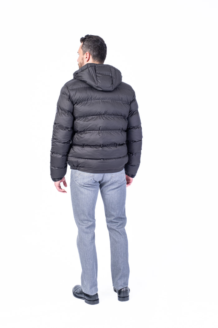 Ultra-Lite Hooded Bomber - Black