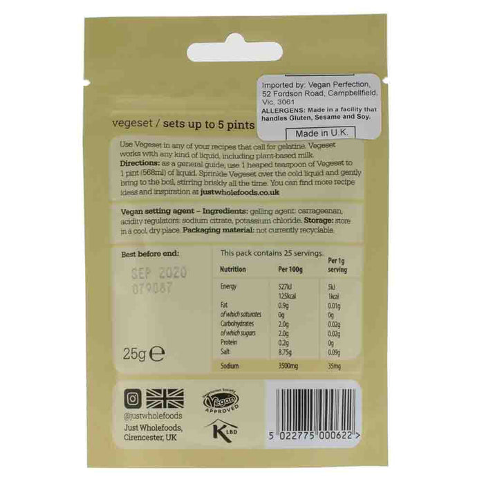 Vegeset Gelatine Replacer