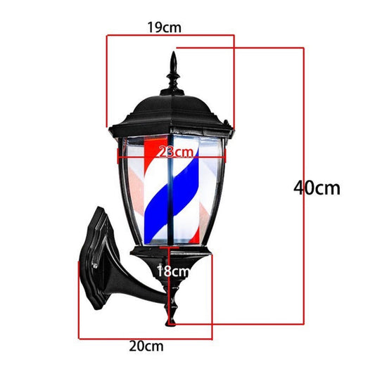VIKING BARBER POLE SMALL 40CM X 20CM X 18CM