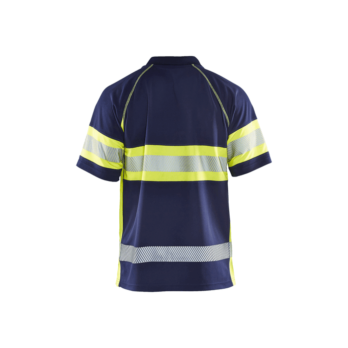 Visibility Polo - 8933-Navy Blue/Yellow Hi-Viz | Blaklader 34681051