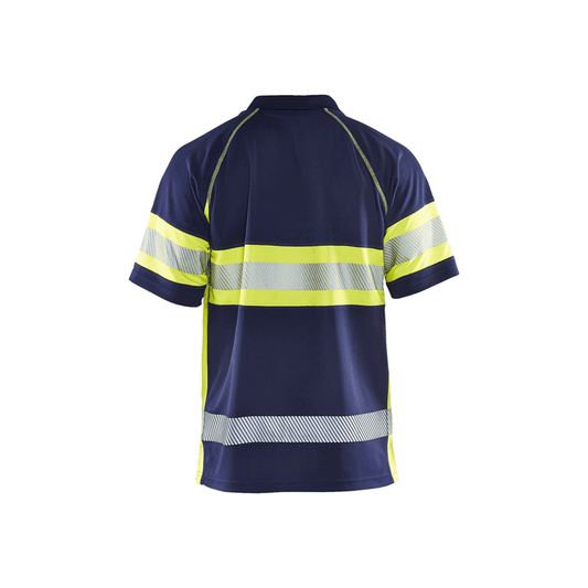 Visibility Polo - 8933-Navy Blue/Yellow Hi-Viz | Blaklader 34681051