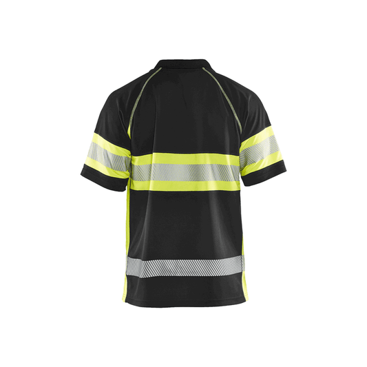 Visibility Polo - 9933-Black/Yellow Hi-Viz | Blaklader 34681051