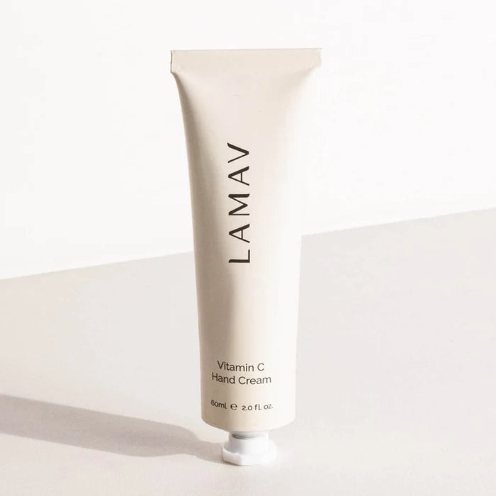 LAMAV Vitamin C Hand Cream tube on a light background