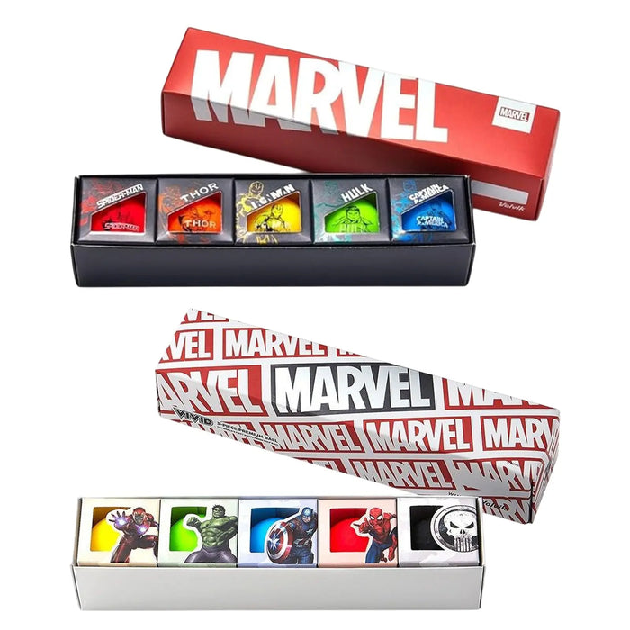 Volvik Vivid 5 Golf Balls Marvel Character Box