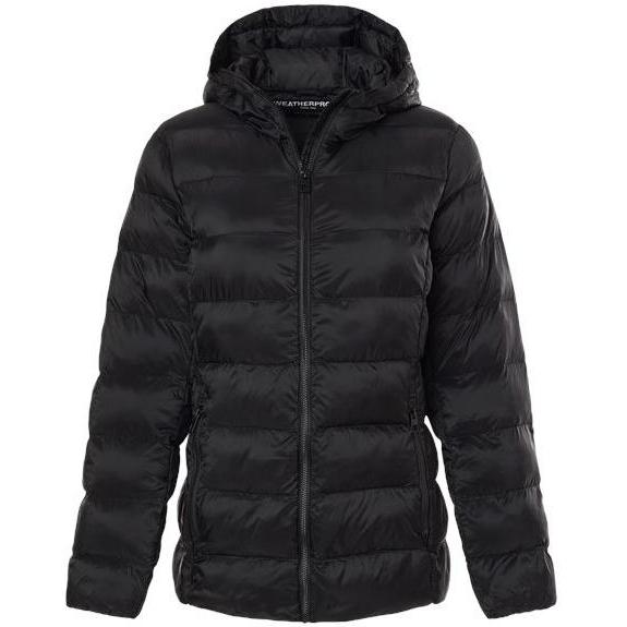 Weatherproof Women's Lightweight Poly-filled Hooded Puffer Jacket
