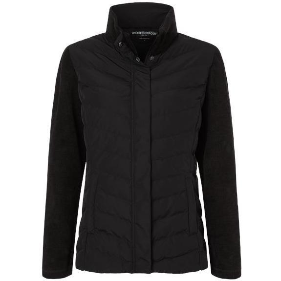 Weatherproof Women's Mixed Media Chevron Jacket