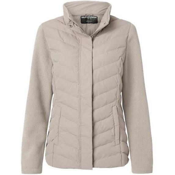 Weatherproof Women's Mixed Media Chevron Jacket