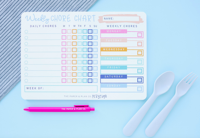 Weekly Chore Chart Playtime Pad®