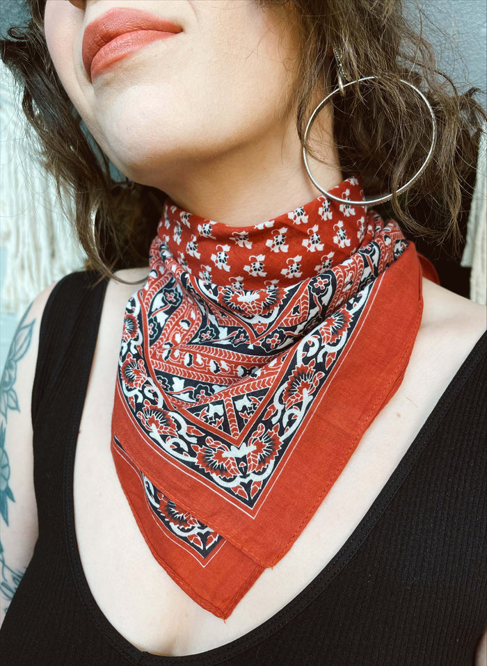 Western Floral Bandana