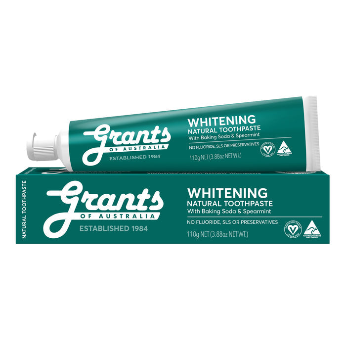 Whitening Natural Toothpaste With Spearmint - Fluoride Free