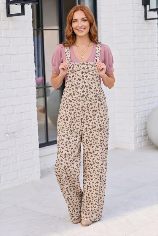 Wildflower Fields Floral Overalls