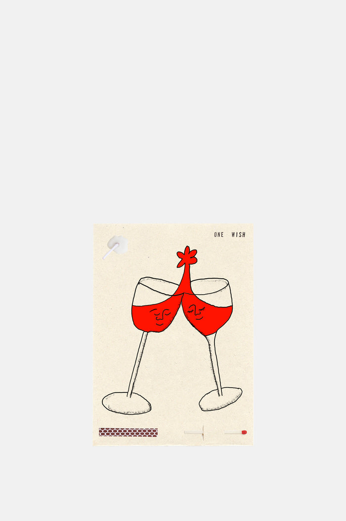 Wish Cards Wine Cheers Wish Card.