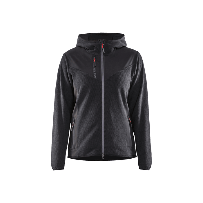 Women'S Knitted Fleece Jacket - 9799-Dark Grey/Black | Blaklader 47412536