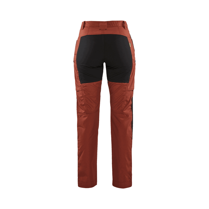 Women'S Service Stretch Pants - 5999-Burned Red/Black | Blaklader 71531845